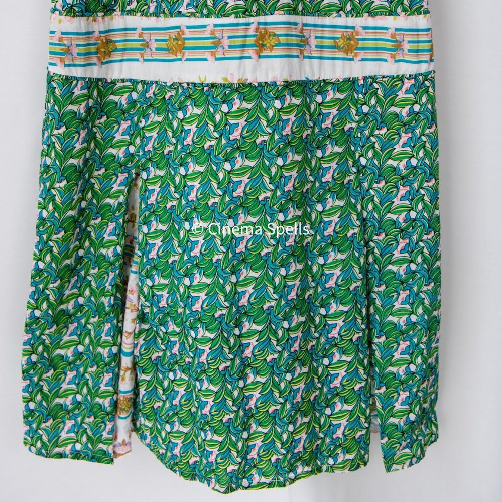Early 2000s As Seen On Marissa Cooper On The OC DVF Green Spring Dress Size US 2 - Picture 9 of 10
